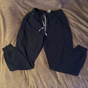 FIGS navy Medium high waist Zamora jogger scrub pants